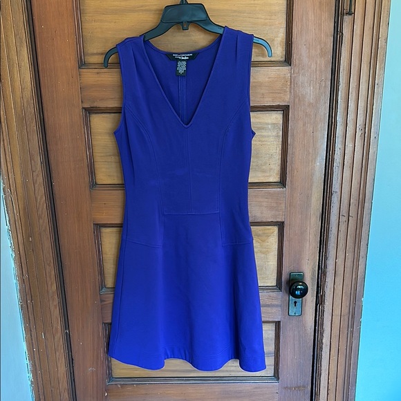 Diane Von Furstenberg Dresses & Skirts - Blue Sleeveless V-Neck A-Line Cocktail Dress